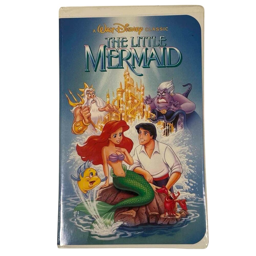 Walt Disney’s Classic The Little Mermaid VHS 1990 Clamshell Ariel Ursula